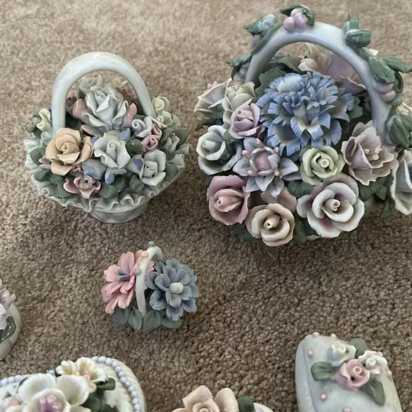 Floral Porcelain Figurine Collection - Picture 5 of 7